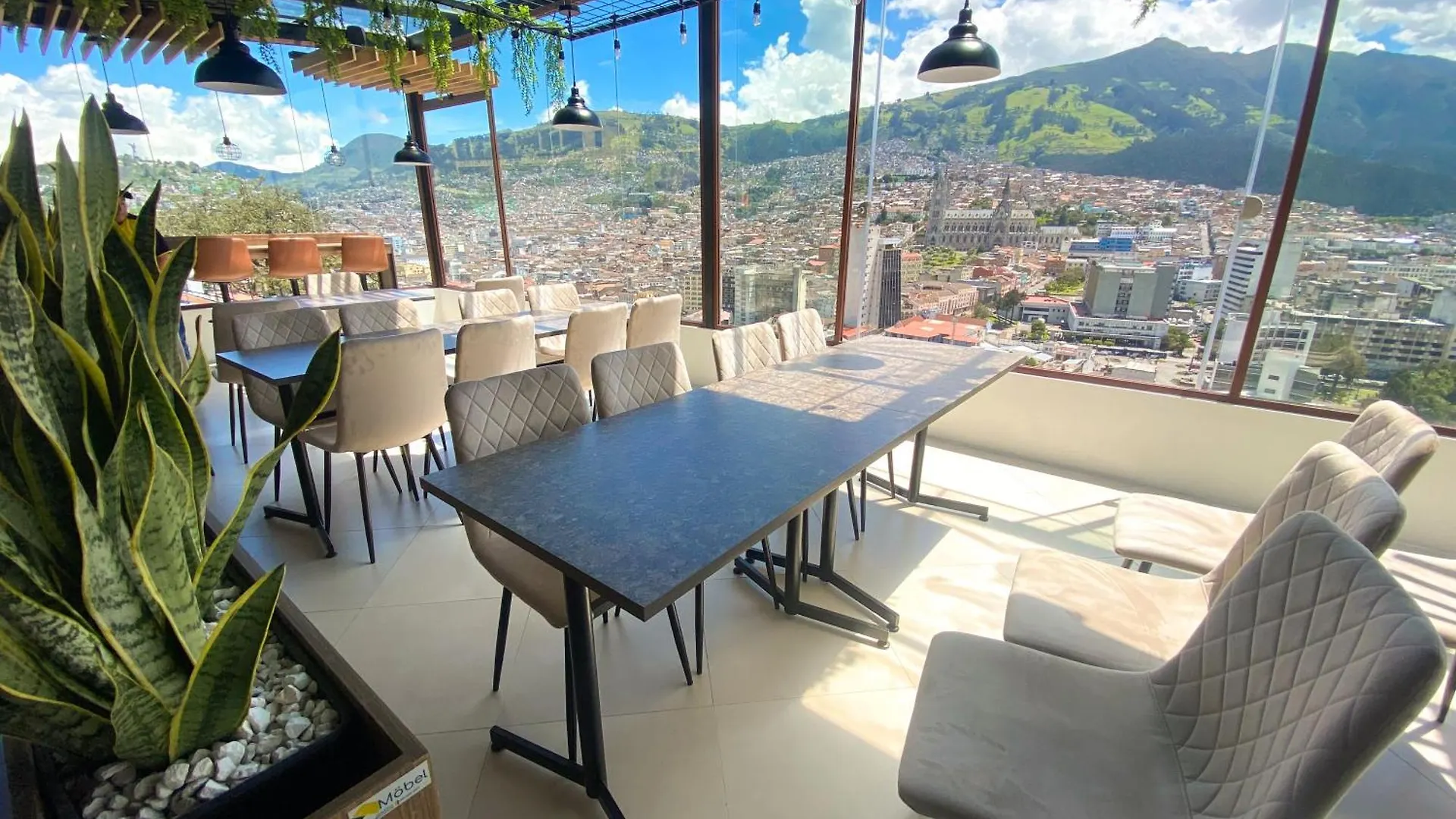 Hostal La Terraza - Roof Terrace Overlooking The North And Historic Centre Quito Ecuador